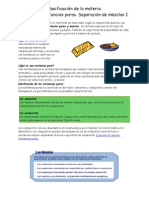 Clasificación de La Materia