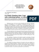 FLITTRAP (Floating Litter Trap) With Collecting System: A Critical Review