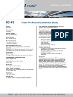 Foster Fire Resistive Aluminium Mastic: Technical Data Sheet