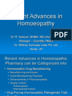 Recent Advances in Homoeopathic Pharmacy - NHMA