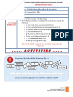 A2 - Listening 1& Writing & Reading & Speaking