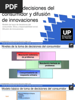 Toma de Decisiones Del Consumidor y Difusión de Innovaciones