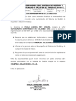 FT-SST-002 Formato Asignación Responsable Del SG-SST