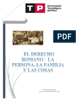 Historia Del Derecho - El Derecho Romano - La Persona, La Familia y Las Cosas