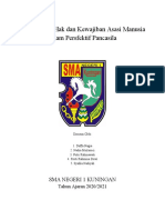 Harmonisasi Hak Dan Kewajiban Asasi Manusia Dalam Persfektif Pancasila