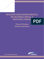 01 Boletin de Jurisprudencia Del MPD Trata y Prision Domiciliaria