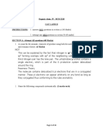 Organic Chem. IV. BCH 2210 Cat 1 and Ii INSTRUCTIONS: 1. Answer ALL Questions in Section A (40 Marks)