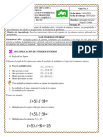 Guia #1 Aritmetica, Cuarto Periodo - Grado 6°