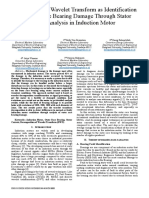 Decomposition Wavelet Transform As Identification of Outer Race Bearing Damage Through Stator Flow Analysis in Induction Motor