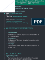 Optical Properties of Textile Fiber: Presented by