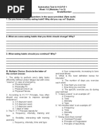 Summative Test in HOPE 1 Week 1 To 3