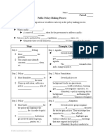 Period: - Public Policy-Making Process: © Holly's Social Studies Store 7/2020