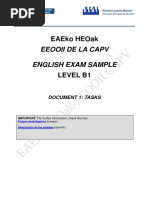 Eeooii de La Capv English Exam Sample: Eaeko Heoak