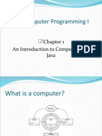 Computer Programming I: An Introduction To Computers and Java