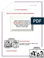 Tipos de Oracion Segun La Actitud Del Hablante