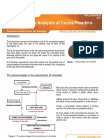 Particle Size Analysis Cocoa Powders