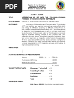 Activity Design For Ict Integration