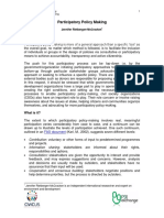 PGX F ParticipatoryPolicy Making