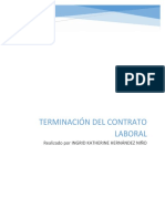 Terminacion Del Contrato de Trabajo Sena