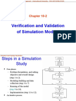 Verification and Validation of Simulation Models: Chapter 10-2