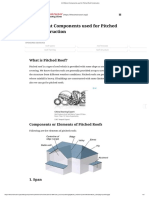 24 Different Components Used For Pitched Roof Construction