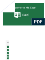 Welcome To Excel