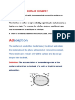 Surface Chemistry