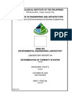 Lab Report 4 - Determination of Turbidity of Water - Pangilinan