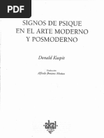 Signos de Psique en El Arte Moderno y Posmoderno