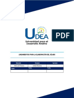 Lineamientos para La Elaboración de Sílabos UDEA 2021