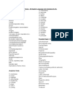 Paper 1 Glossary of Key Terms and Success Criteria - IB English Language and Literature HL - SL