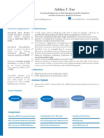 Aditya T. Nar: Notable Accomplishments Profile Summary