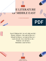 The Literature of Middle East