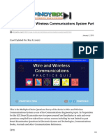 MCQ in Wire and Wireless Communications System ECE Board