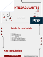 Medicina Interna. Anticoagulantes