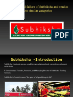 Reasons Behind Failure of Subhiksha and Studies Across Similar Categories