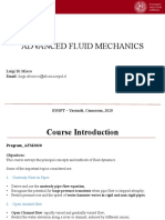 Advanced Fluid Mechanics: Luigi Di Micco Email: Luigi - Dimicco@dicea - Unipd.it