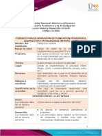 Formato de Planeación Pedagógica