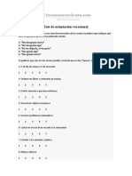 Test de Orientación Vocacional UDG