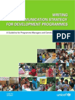 Writing A Communication Strategy For Development Programs