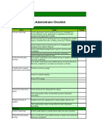 Complete System Administrator Checklist