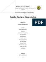 Family Business Presentation: Quezon City University