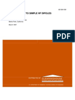 A Field Guide To Simple HF Dipoles