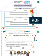 Apostila de Atividades para o 1º Ano PARA BAIXAR