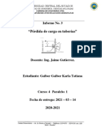 Perdida de Carga en Tuberias