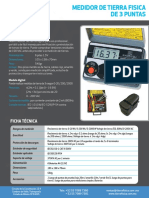 FICHA TECNICA Kyoritsu 4105A Medidor de Tierra