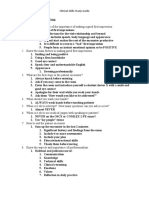 Clinical Skills Study Guide