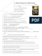 AFTERMATH Population Zero Worksheet