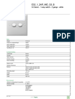 Schneider Electric - S-Classic - E32!1!2AR - WE - G3 - B (Saklar Seri)