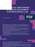 Diplomatic Procedures of Dispute Settlement in IL - by A. Kulinich